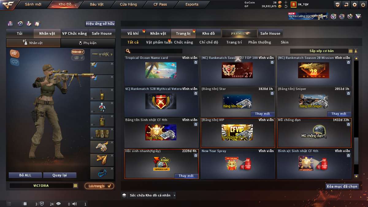 shop acc cf uy tin gia re